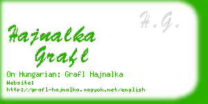 hajnalka grafl business card